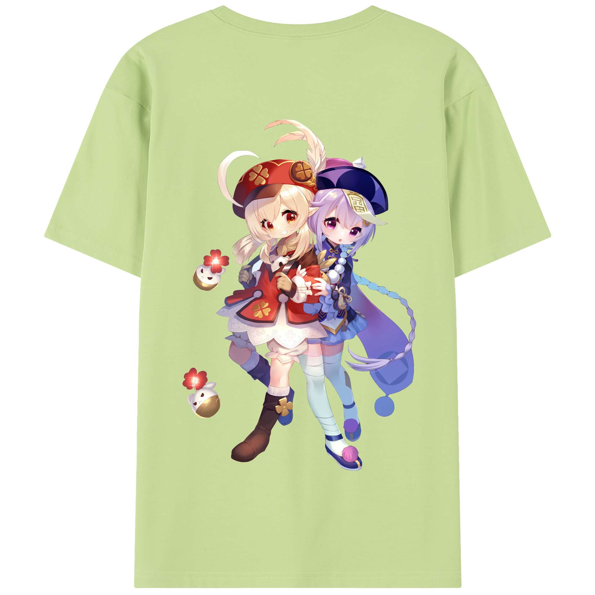 げんし神 七七 なな  genshin Nana 綿100％半袖Tシャツ（背面プリント）